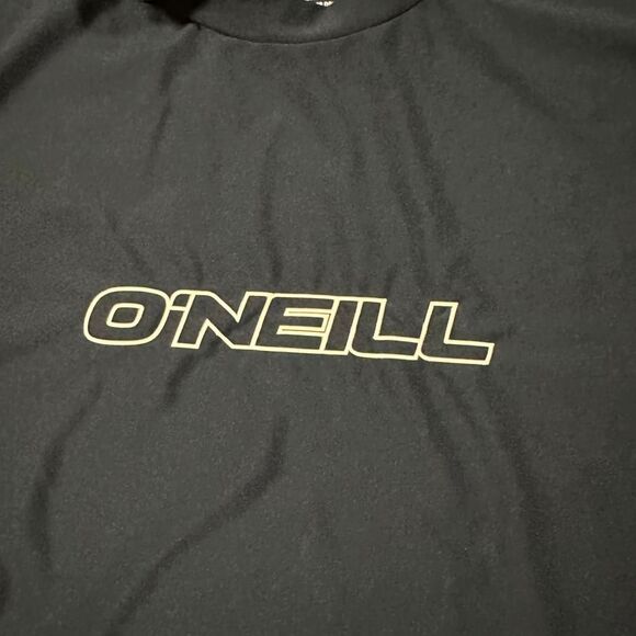 O’Neill UV Protection Rash Guard Men’s Large Black Surf Swim Shirt 50+ UPF Slim - Picture 5 of 7